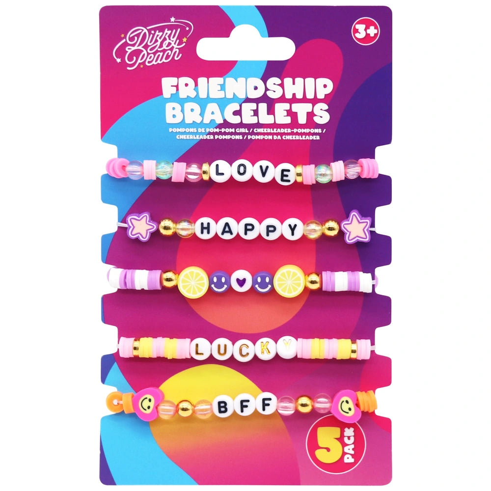 Dizzy Peach Friendship Bracelets 5 Pack