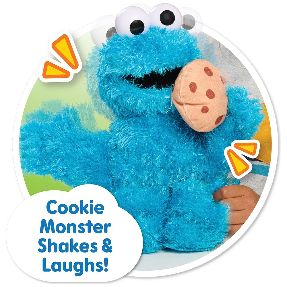 Sesame Street Cookie Monster Nom Nom Interactive Plush Toy 37Cm