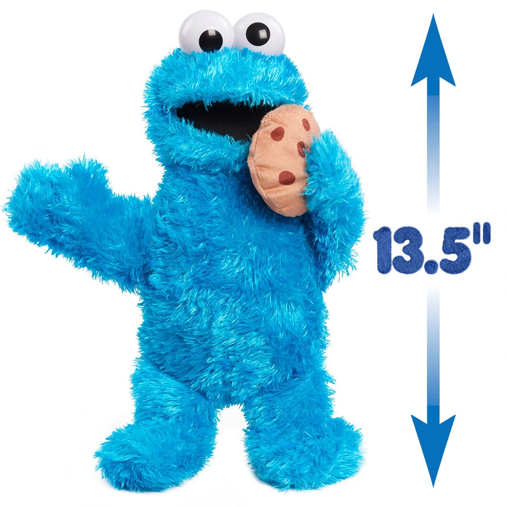 Sesame Street Cookie Monster Nom Nom Interactive Plush Toy 37Cm