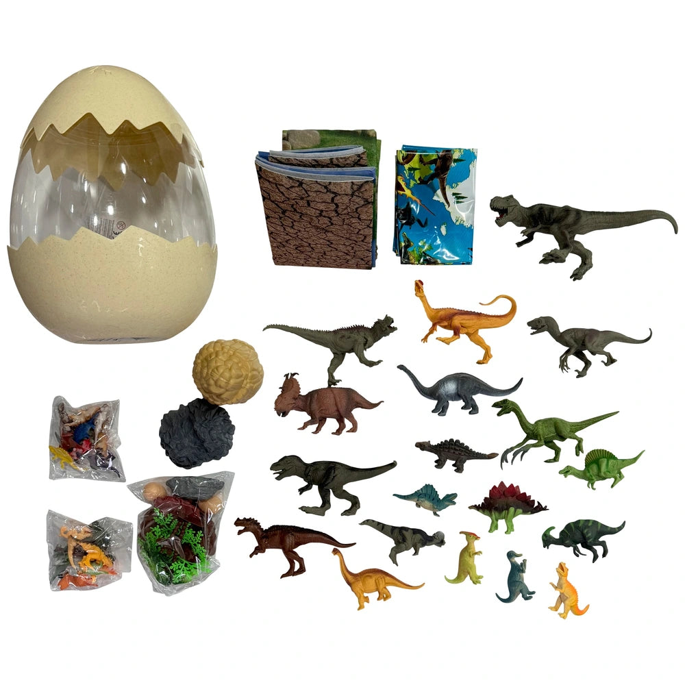 Dinosaur World Dinosaur Egg 50 Piece Figures And Accessories Set