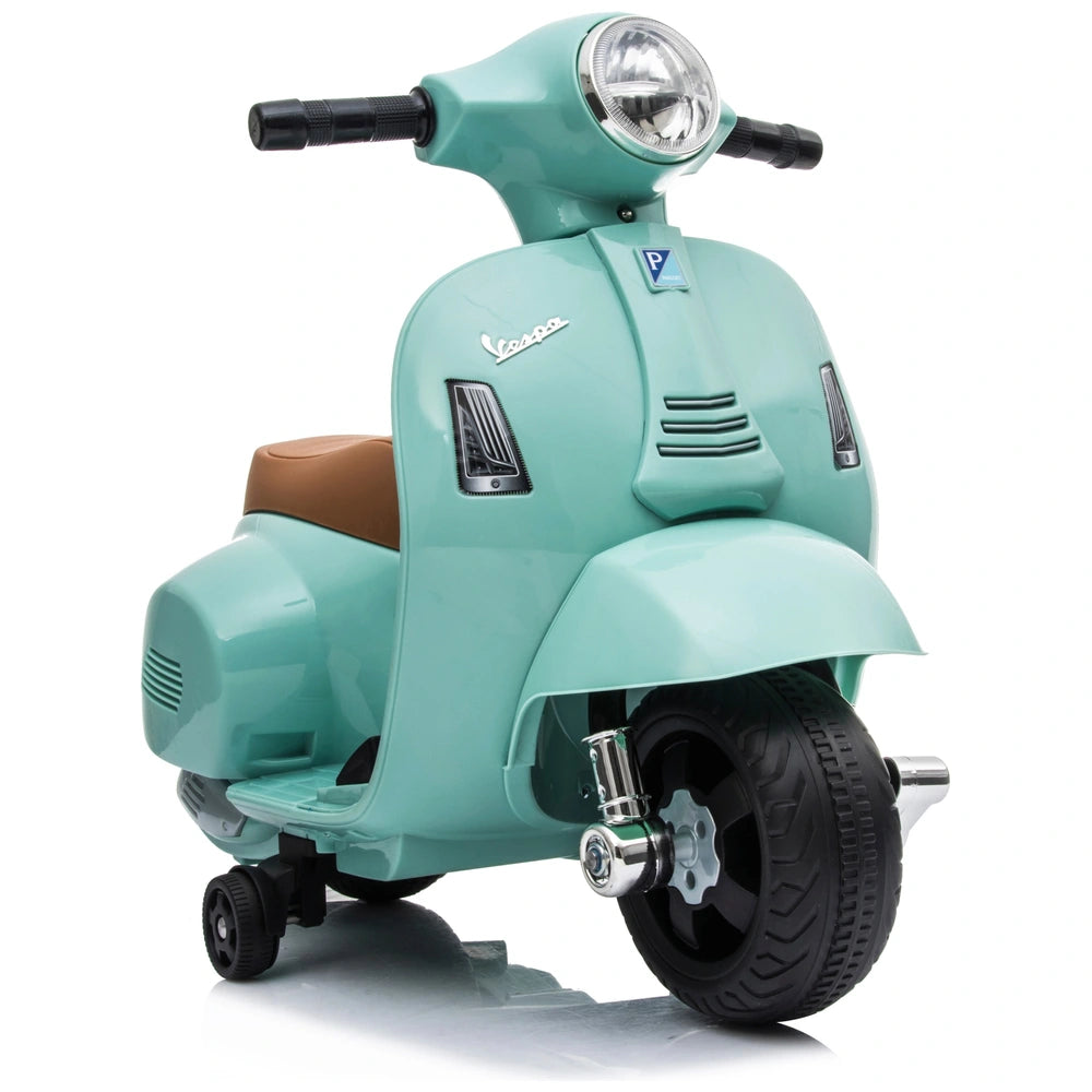 Vespa Gts Scooter Mini 7.2V Electric Ride On Mint Green