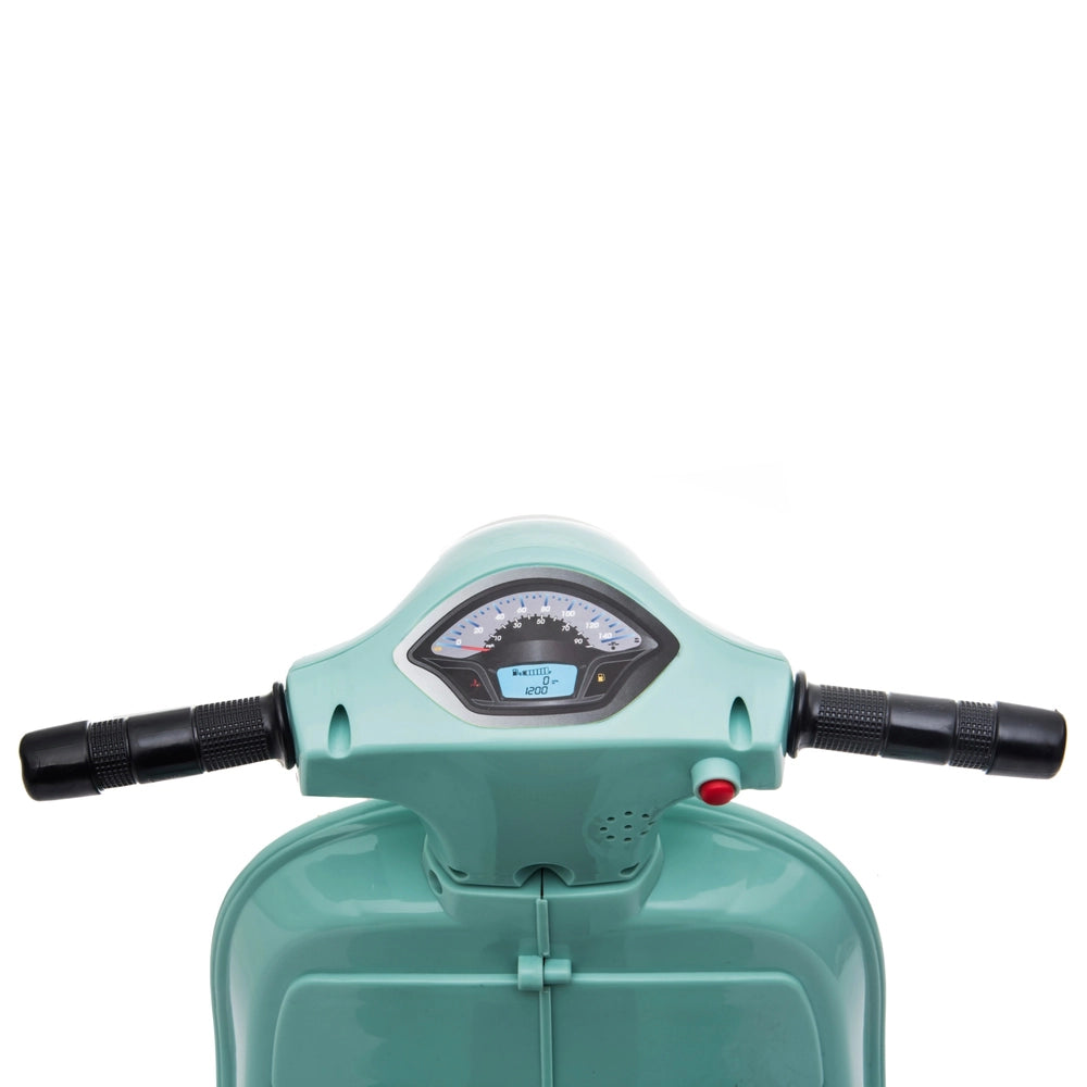 Vespa Gts Scooter Mini 7.2V Electric Ride On Mint Green