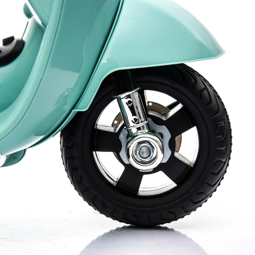Vespa Gts Scooter Mini 7.2V Electric Ride On Mint Green