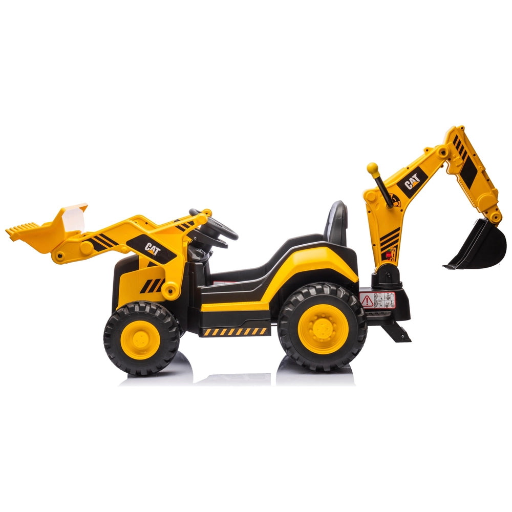 Cat Backhoe Tractor 10.8V Electric Ride On