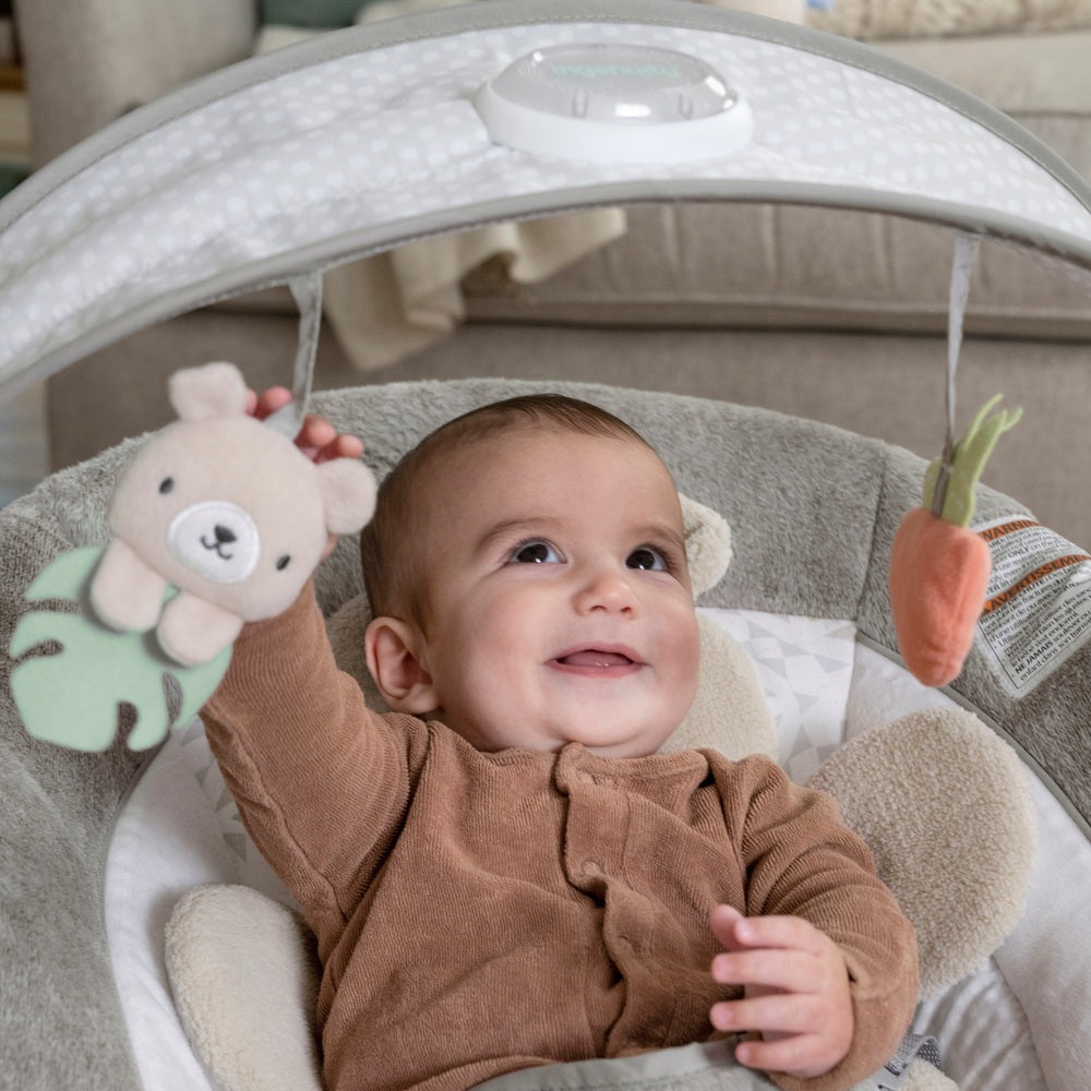 Ingenuity Inlighten Bouncer Seat With Light Up Toy Bar – Nate The Little Bear