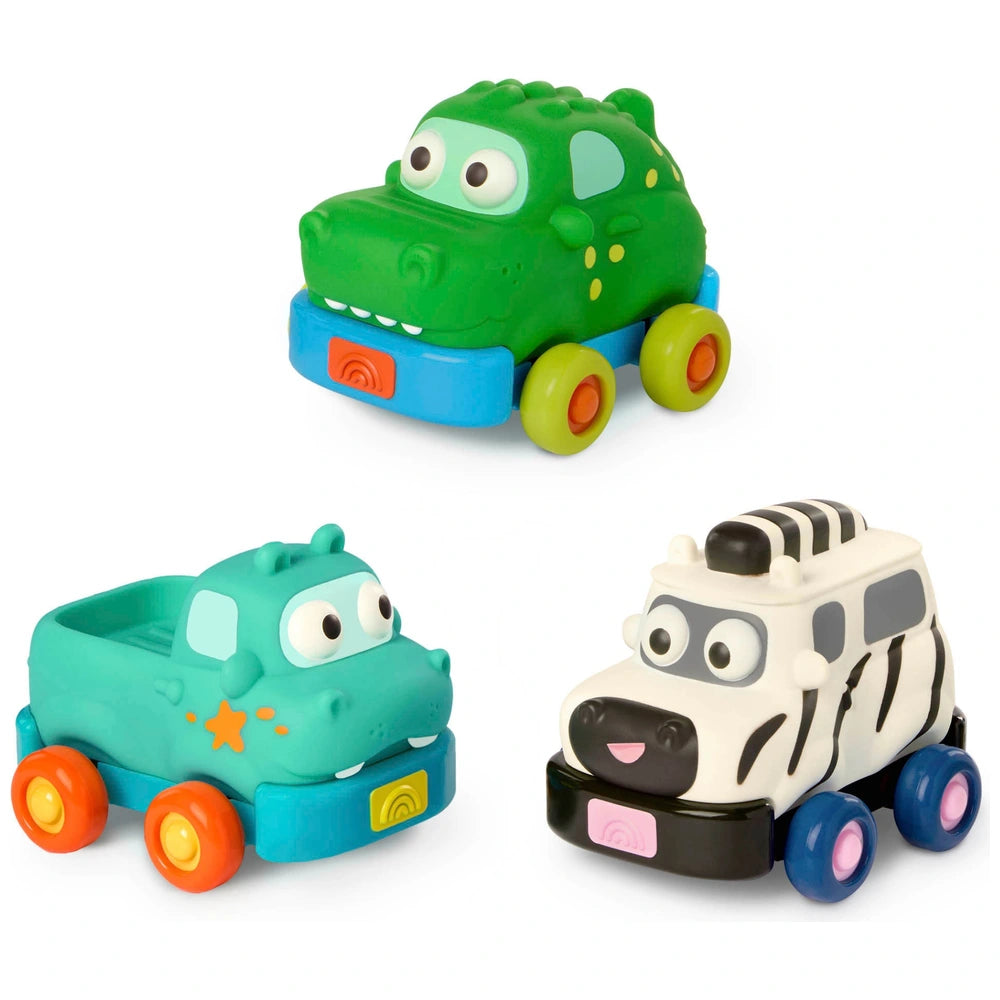 Battat Safari Speedsters Pull-Back Animal Car Set