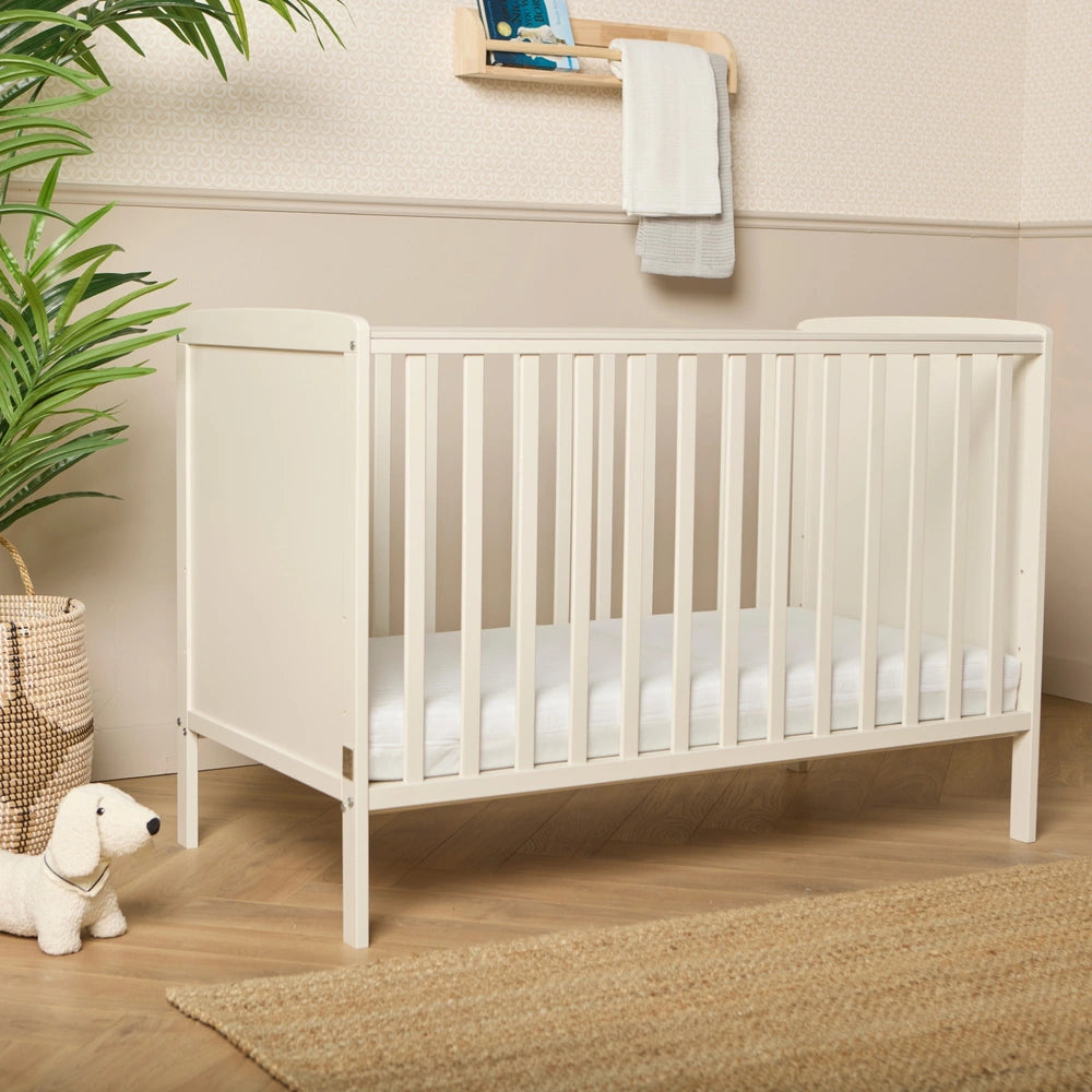 Baby Elegance Elle Cot In Stone Colour