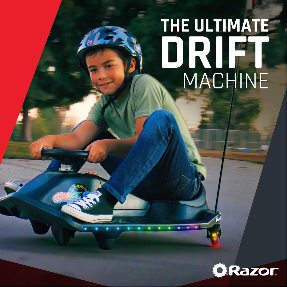 Razor Crazy Cart Shift Lithium-Powered Lightshow Drifting Go Kart