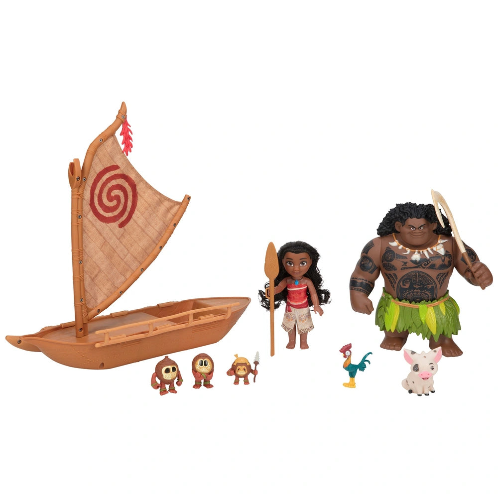 Disney Princess Dolls Petite Storytelling Deluxe Moana And Maui Set
