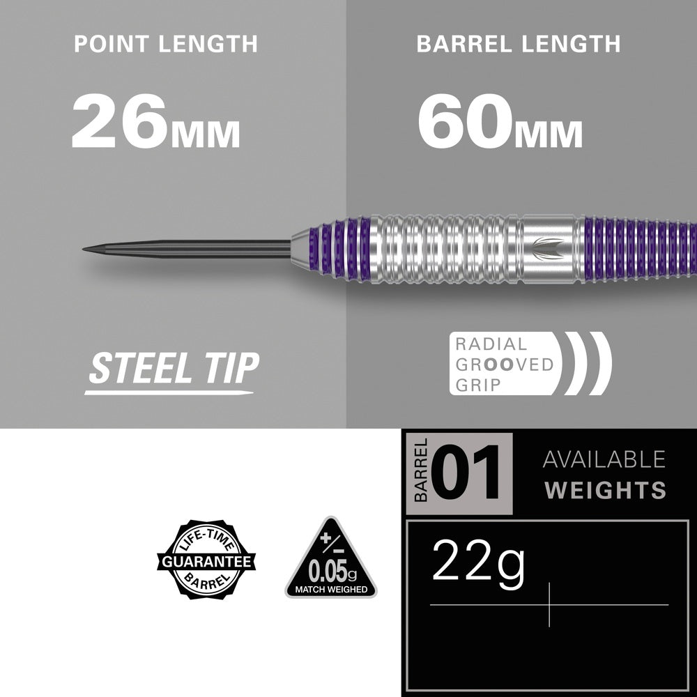 Luke Littler Steel-Tip Brass Darts Set