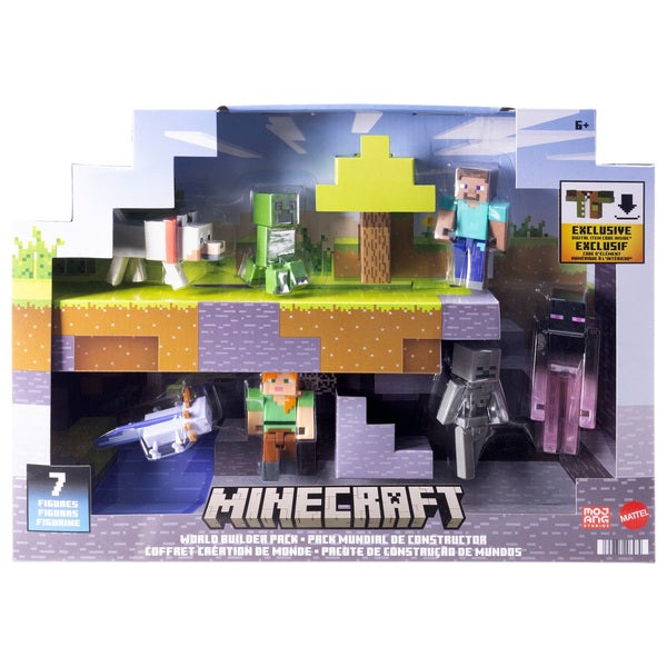 Minecraft World Builder Figures 7 Pack