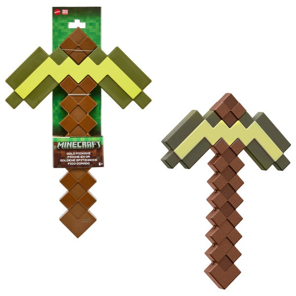 Minecraft Golden Pickaxe Toy 35Cm