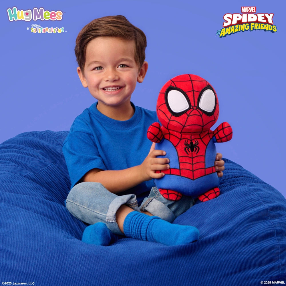 Original Squishmallows Hugmees Spidey And His Amazing Friends Plush Spidey 25Cm