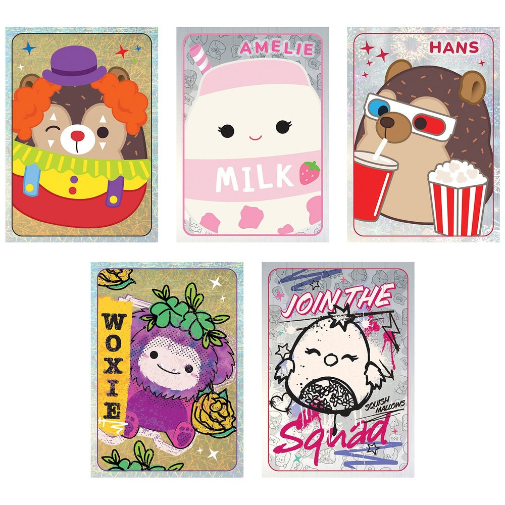 Original Squishmallows Malllow Days Sticker Collection Starter Pack With Sticker Album