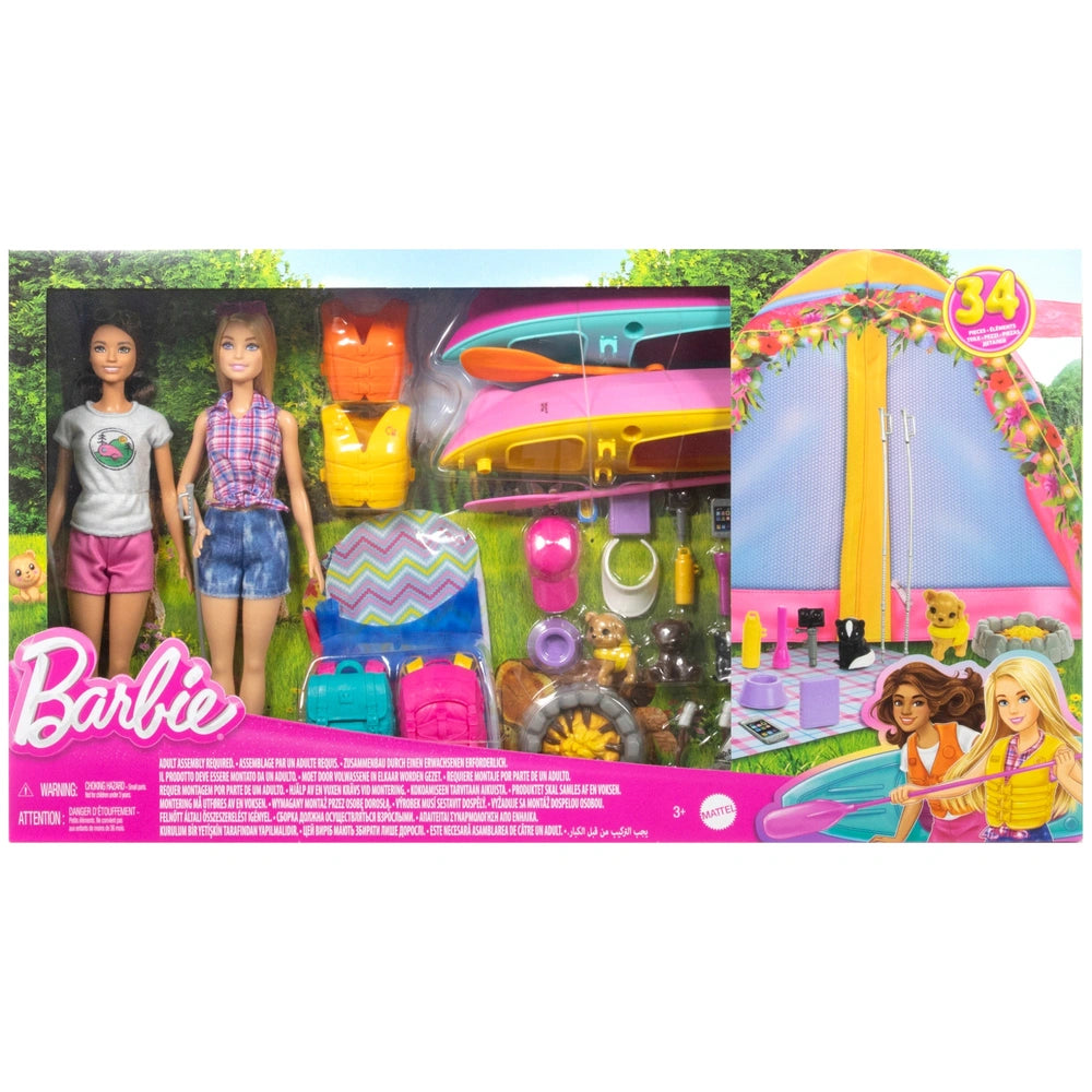 camping barbie doll Barbie Camping Playset With 2 Dolls