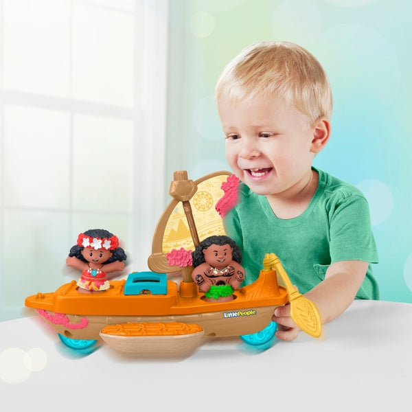 Fisher-Price Little People Disney Princess Moana & Maui's Canoe Set