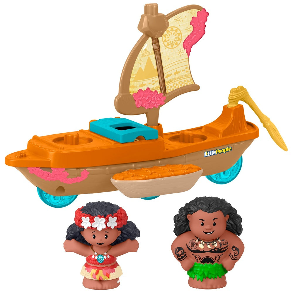 Fisher-Price Little People Disney Princess Moana & Maui's Canoe Set