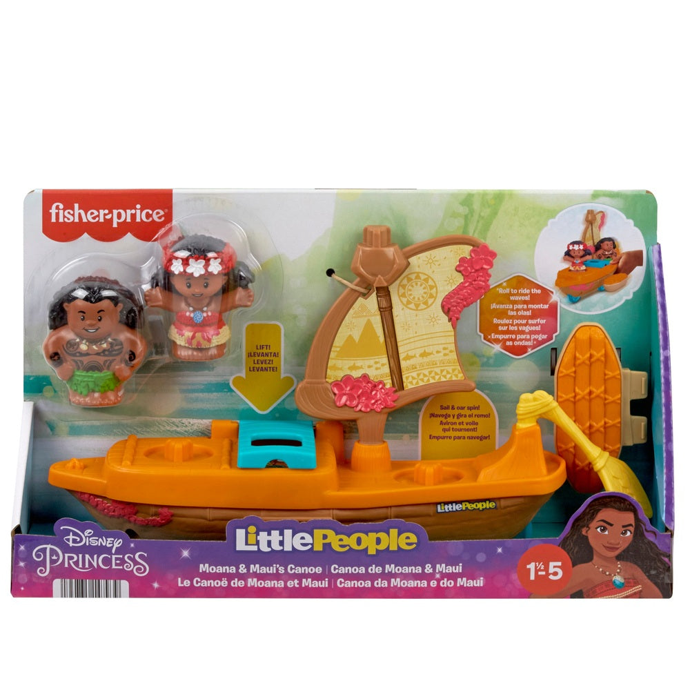 Fisher-Price Little People Disney Princess Moana & Maui's Canoe Set
