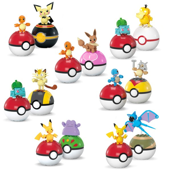 Mega Pokémon Poké Ball 2-Ball Pack Collection Assortment