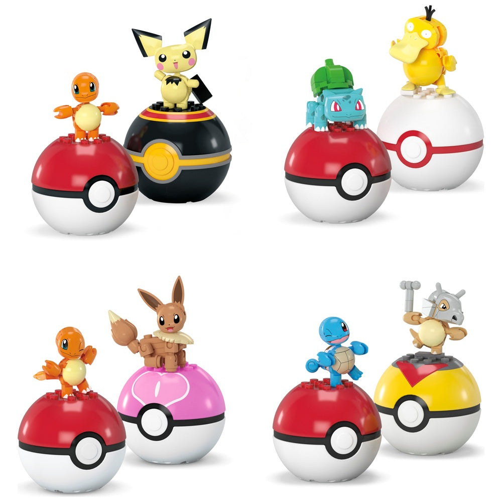 Mega Pokémon Poké Ball 2-Ball Pack Collection Assortment