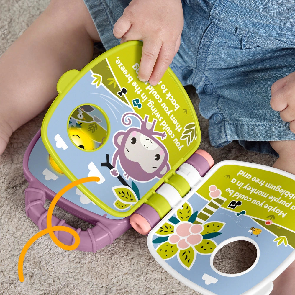 Fisher-Price Toy Purple Monkey Musical Storybook