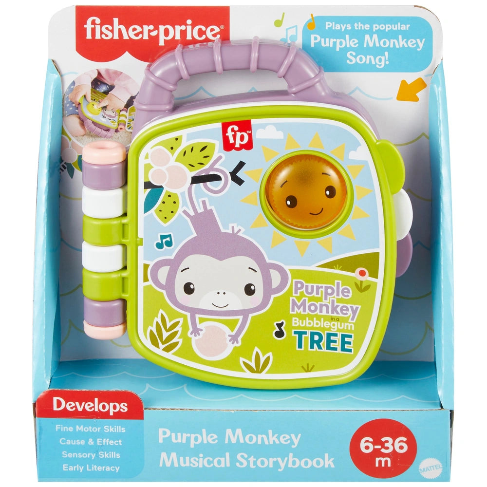 Fisher-Price Toy Purple Monkey Musical Storybook