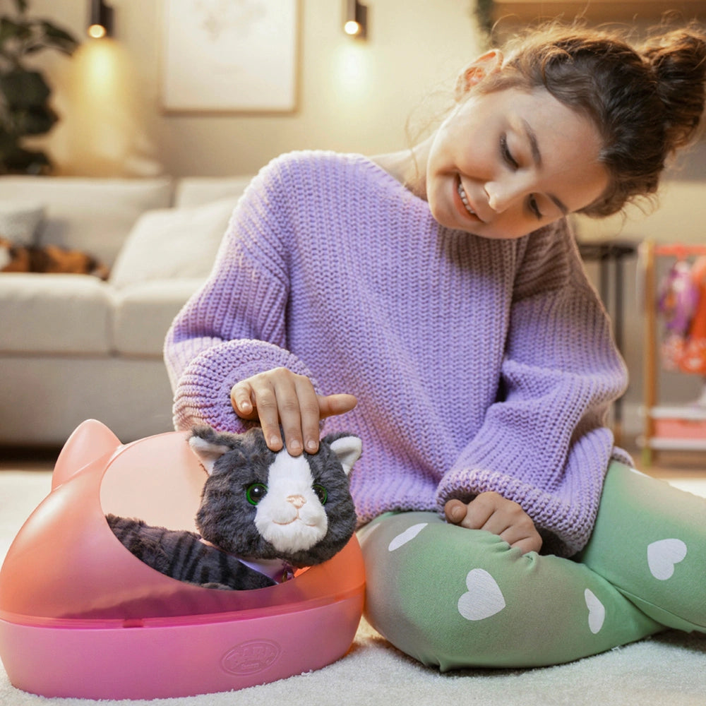 Baby Born My Cat Cookie Interactive Pet Kitten With Bed