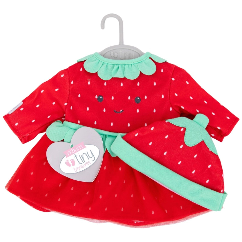 Tiny Treasures Outfit Strawberry Cutie Dress And Hat