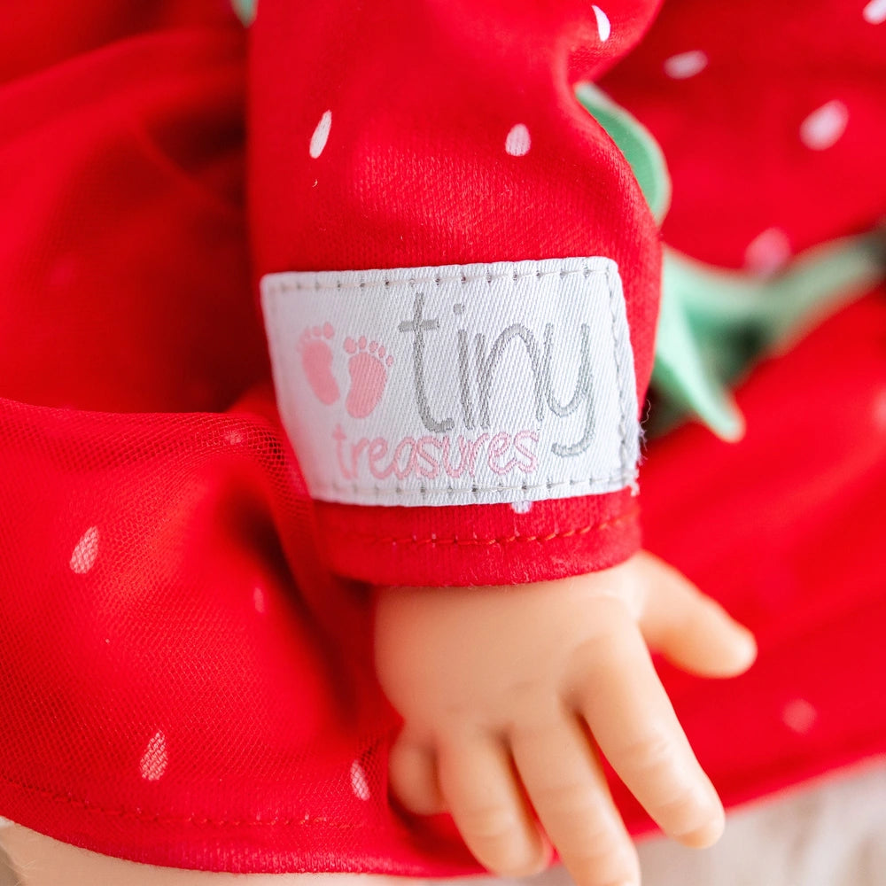 Tiny Treasures Outfit Strawberry Cutie Dress And Hat