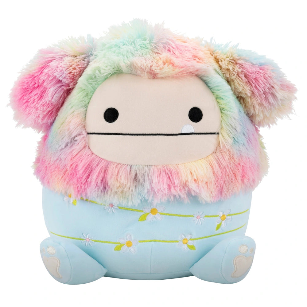 Original Squishmallows Plush Zozo The Rainbow And Blue Bigfoot (Flowers) 30Cm