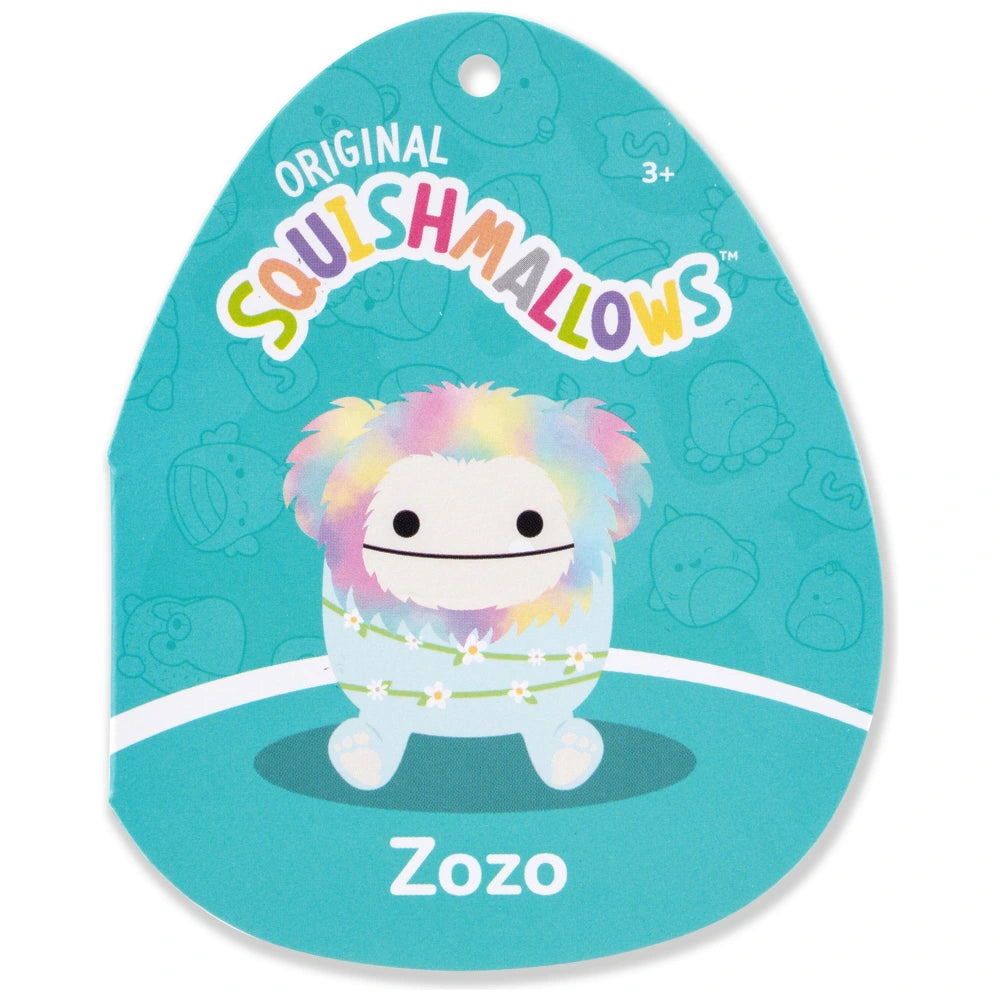 Original Squishmallows Plush Zozo The Rainbow And Blue Bigfoot (Flowers) 30Cm