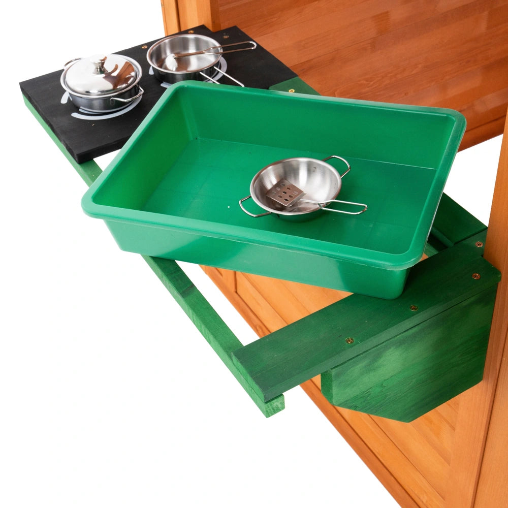 Tp Wooden Cubby Play House With Kitchen