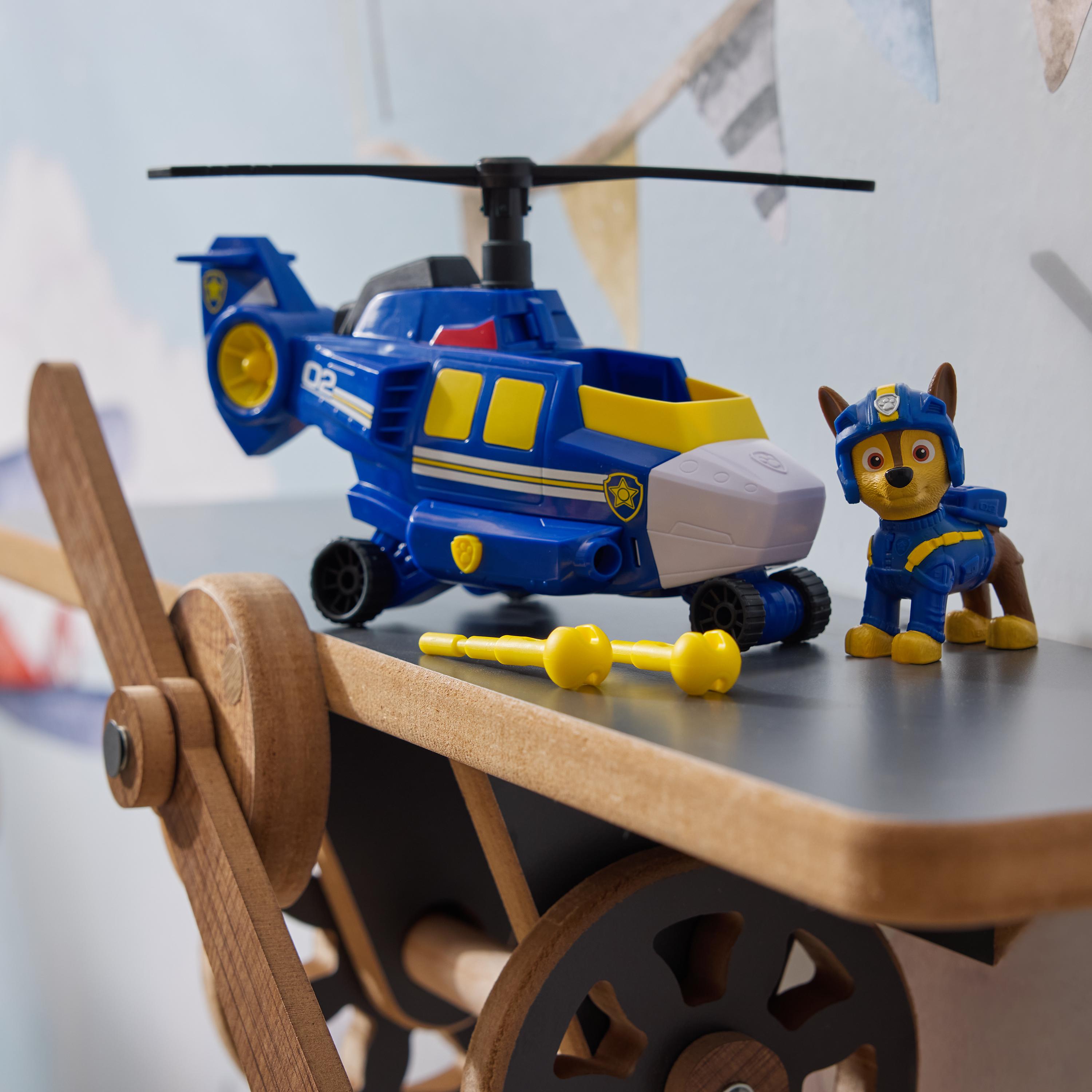 Paw Patrol: Air Rescue Chase Action Figure & Hero Helicopter Toy With Projectile Launcher & 2 Projectiles