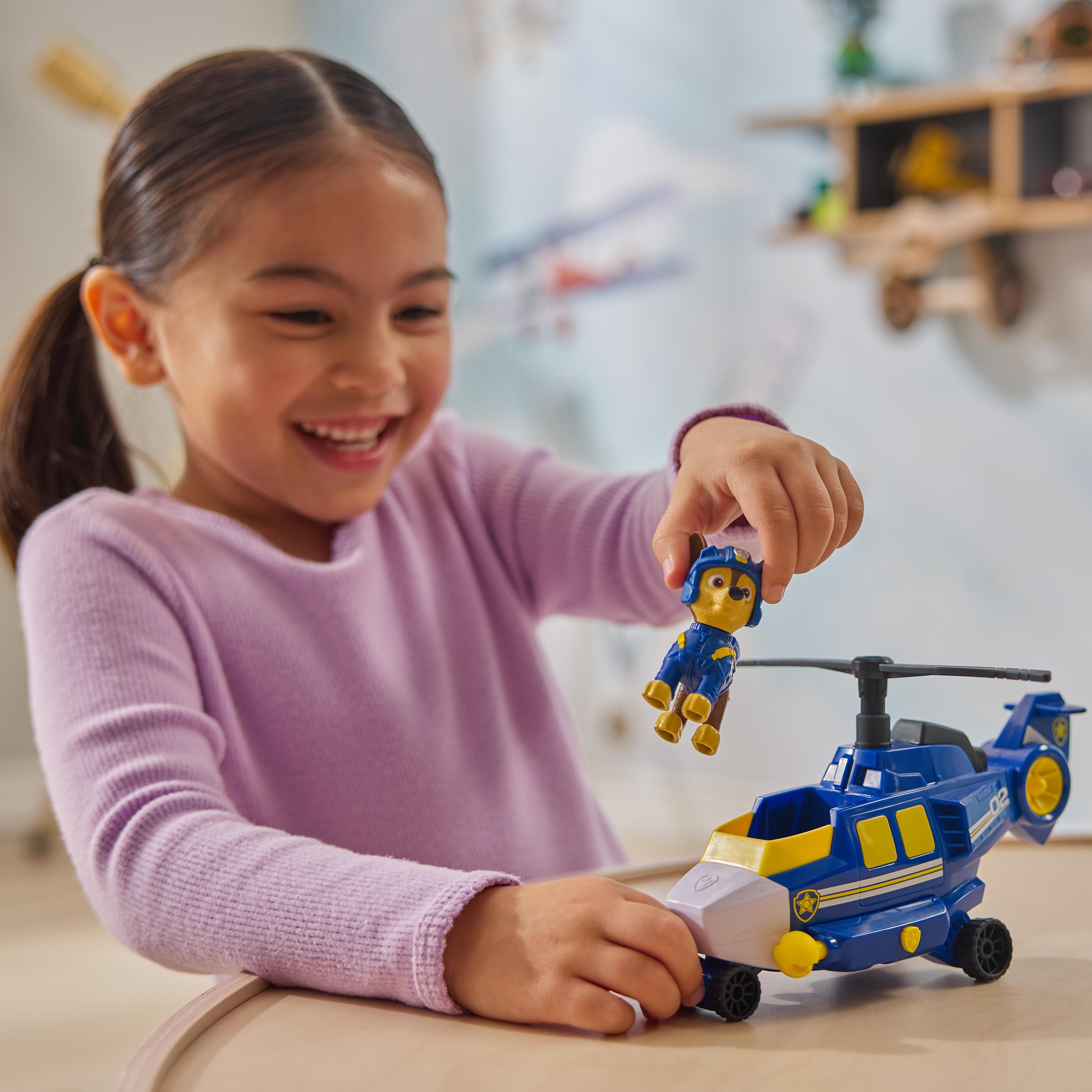Paw Patrol: Air Rescue Chase Action Figure & Hero Helicopter Toy With Projectile Launcher & 2 Projectiles