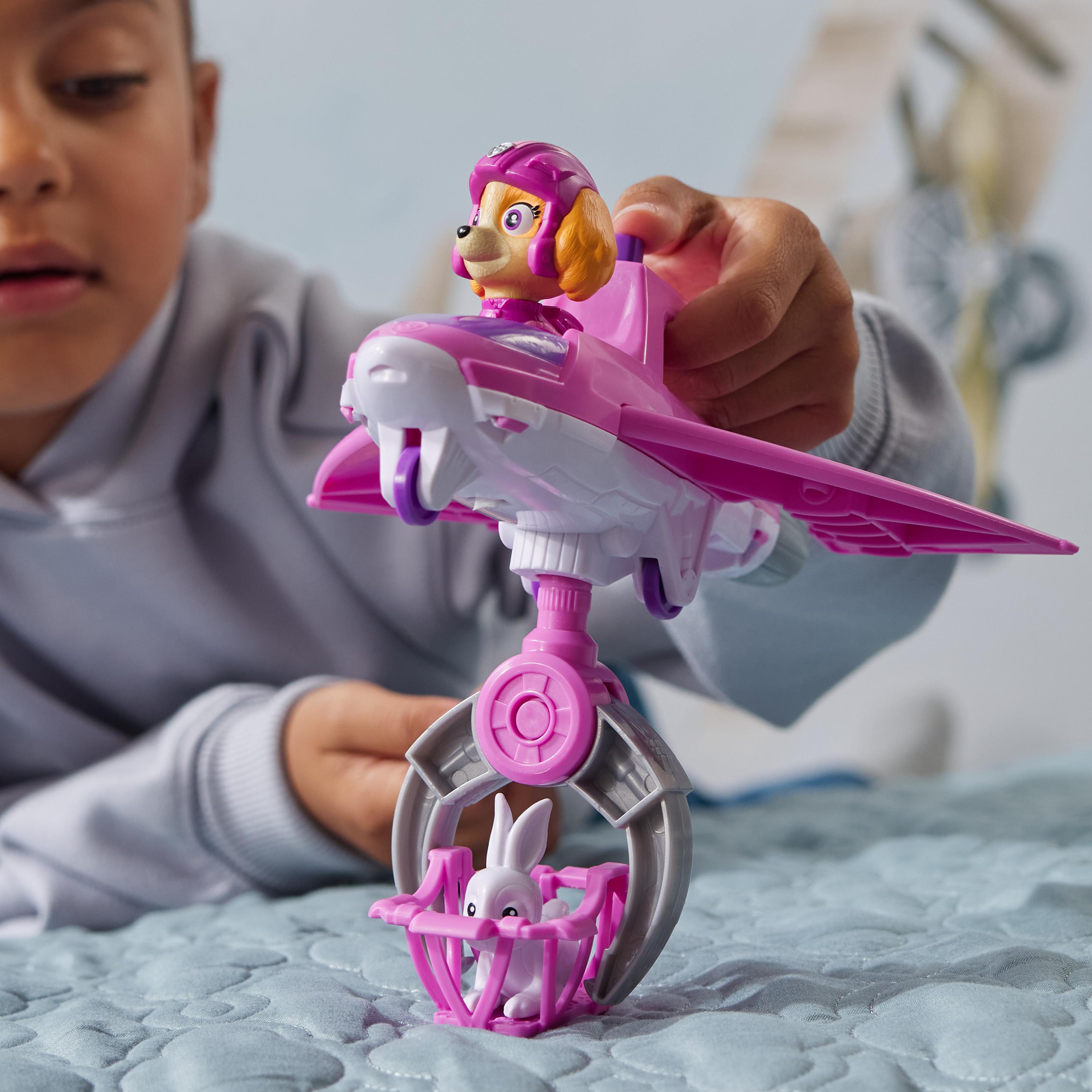 Paw Patrol: Air Rescue Skye Action Figure & Hero Claw Jet Plane With Retractable Claw, Rescue Basket & Bunny