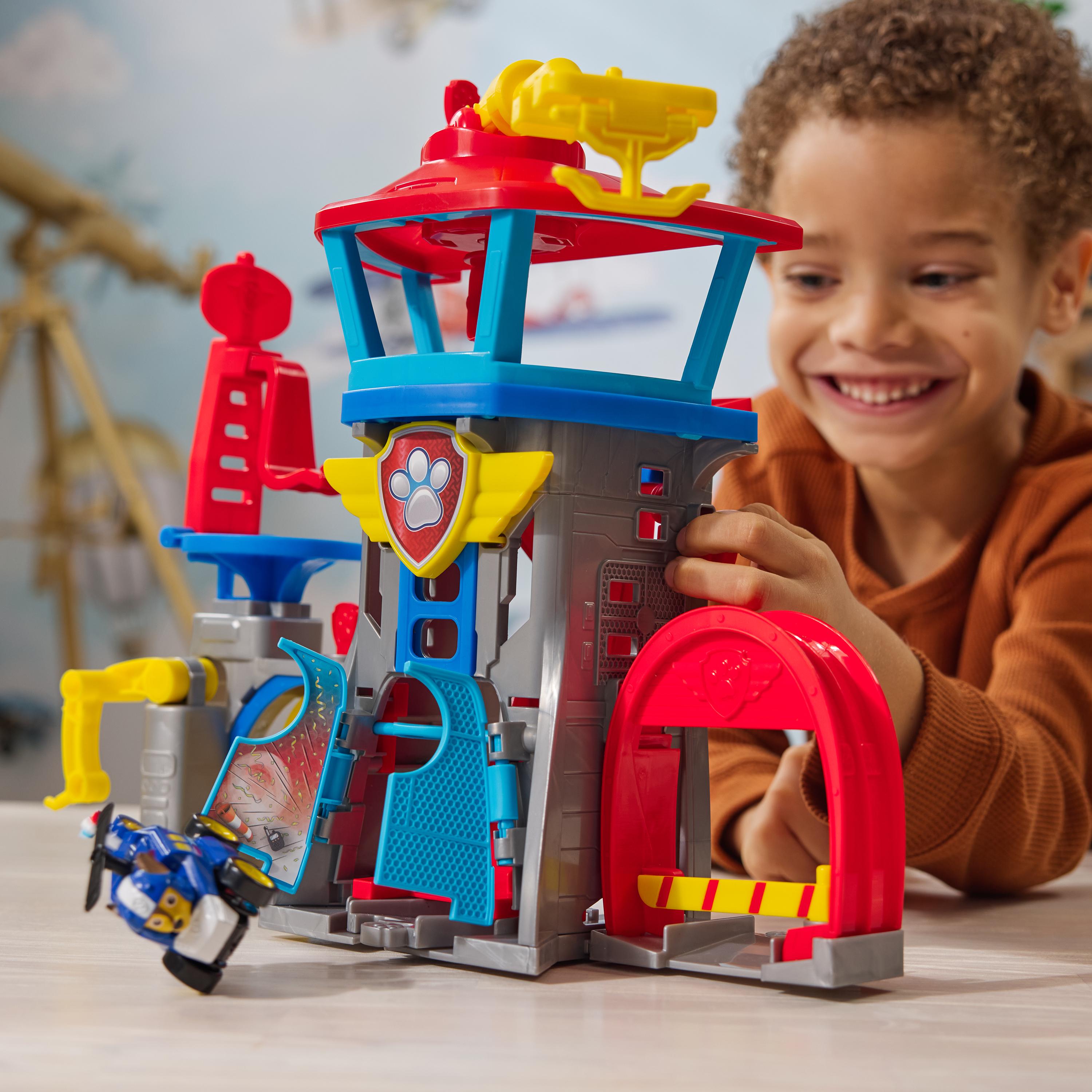 Paw Patrol: Air Rescue, Pup Squad Adventure Bay Airport Playset, With Chase Toy Car & Paw Patrol Vehicle Launcher