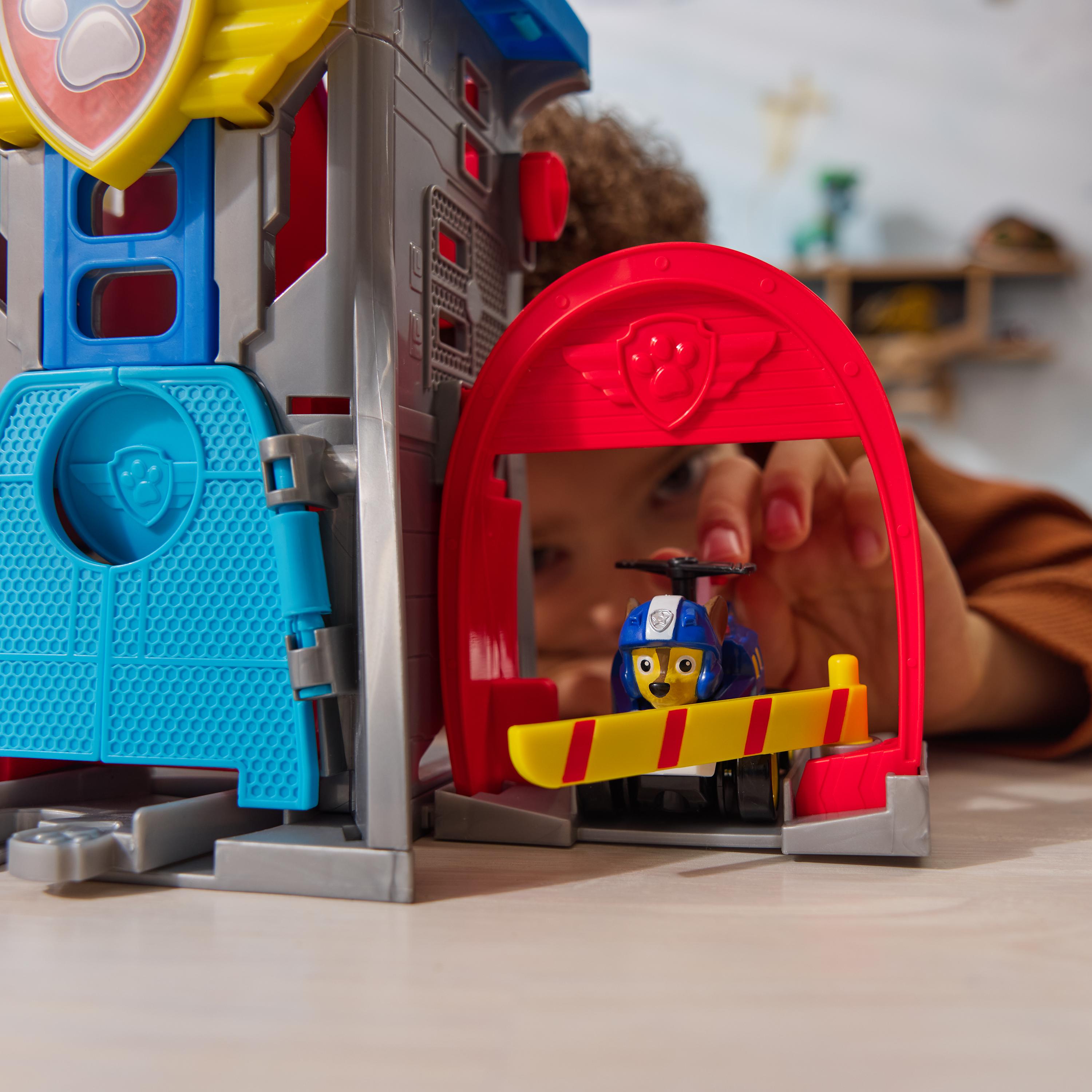 Paw Patrol: Air Rescue, Pup Squad Adventure Bay Airport Playset, With Chase Toy Car & Paw Patrol Vehicle Launcher
