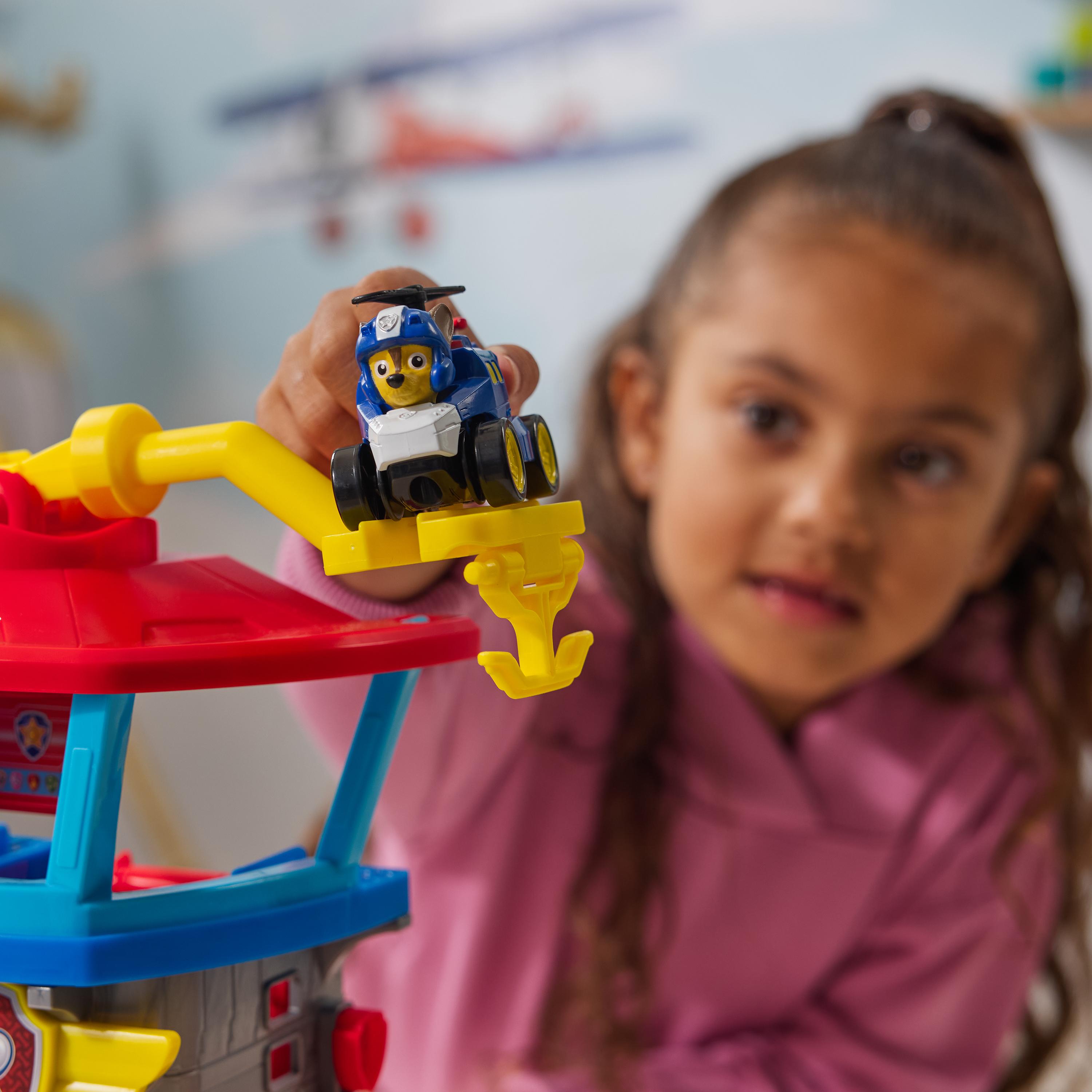 Paw Patrol: Air Rescue, Pup Squad Adventure Bay Airport Playset, With Chase Toy Car & Paw Patrol Vehicle Launcher