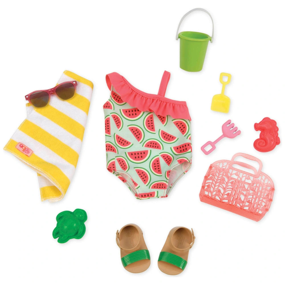 Our Generation Watermelon Swimsuit Outfit