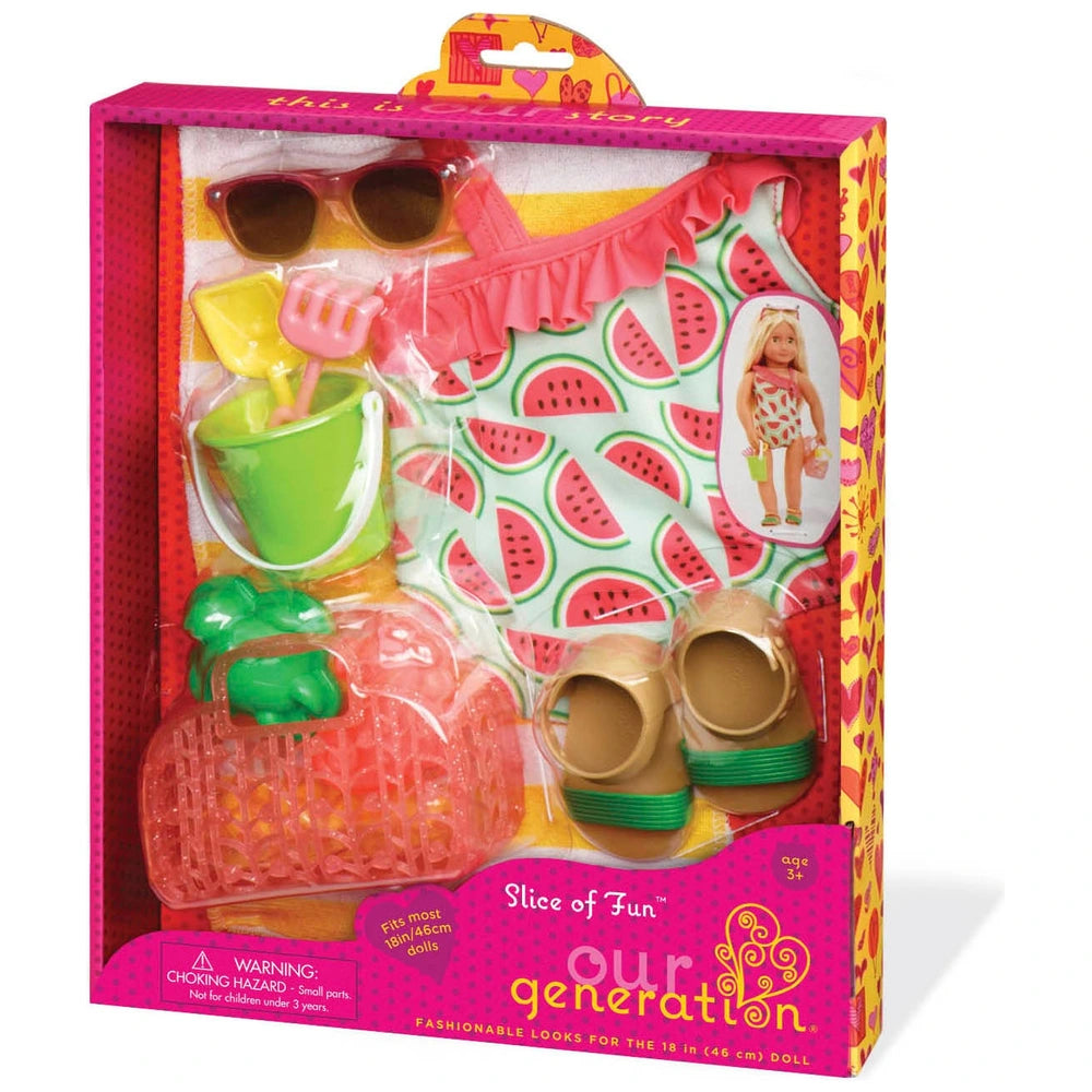 Our Generation Watermelon Swimsuit Outfit