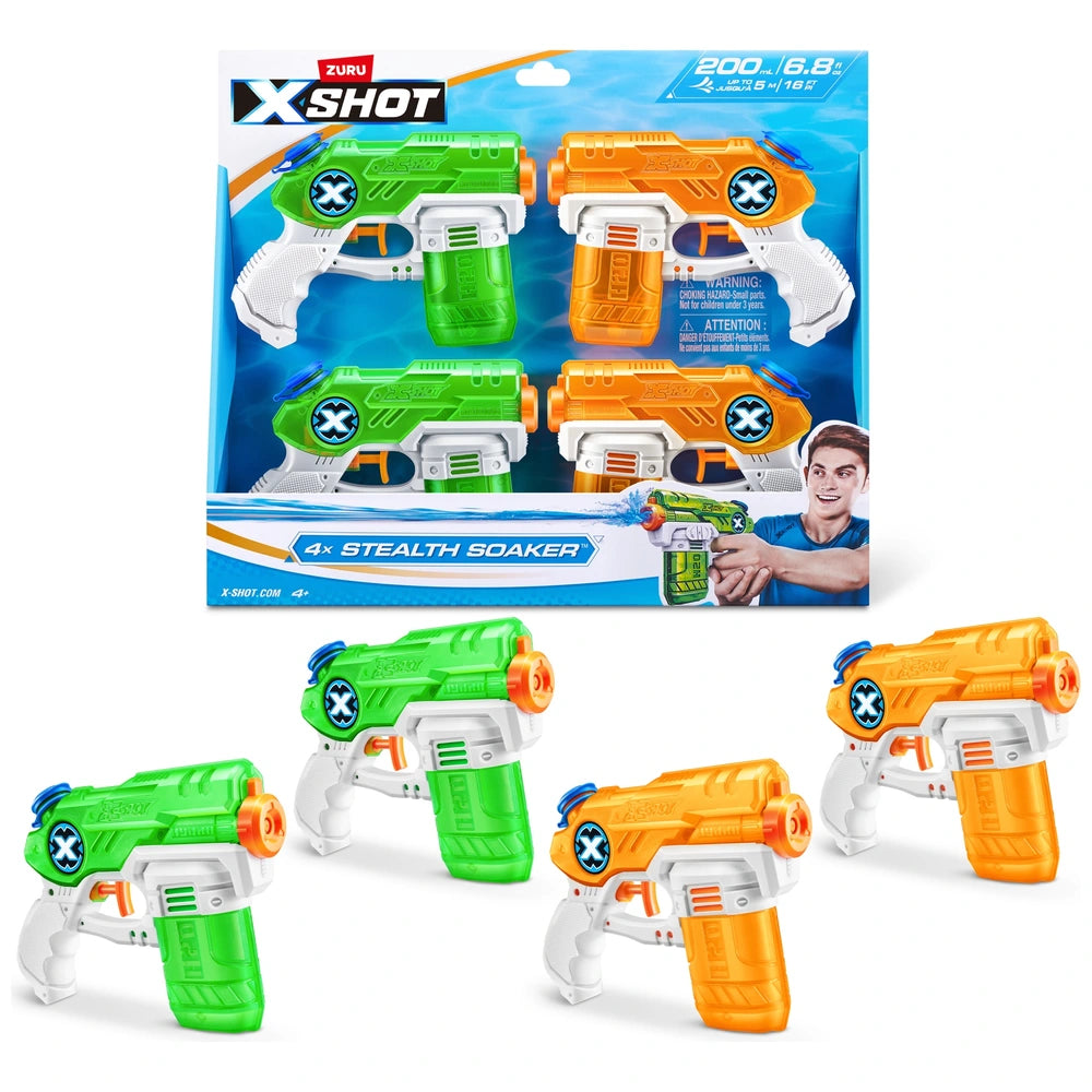 Xshot Water By Zuru Stealth Soaker Water Blaster 4 Pack