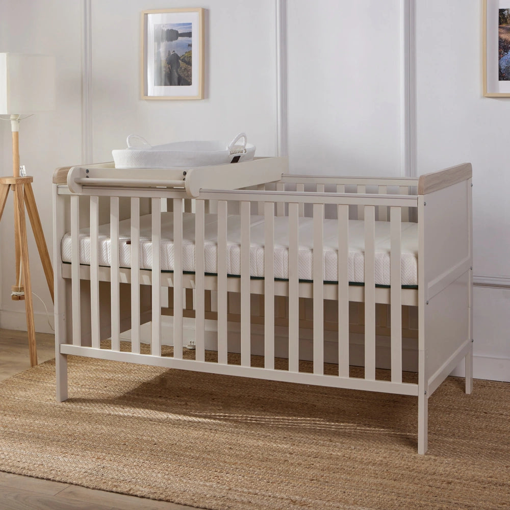 Baby Elegance Haddington Cot Bed With Changing Unit Stone
