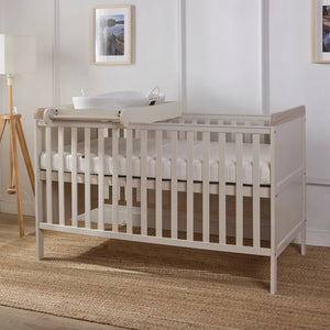 Baby Elegance Haddington Cot Bed With Changing Unit Stone