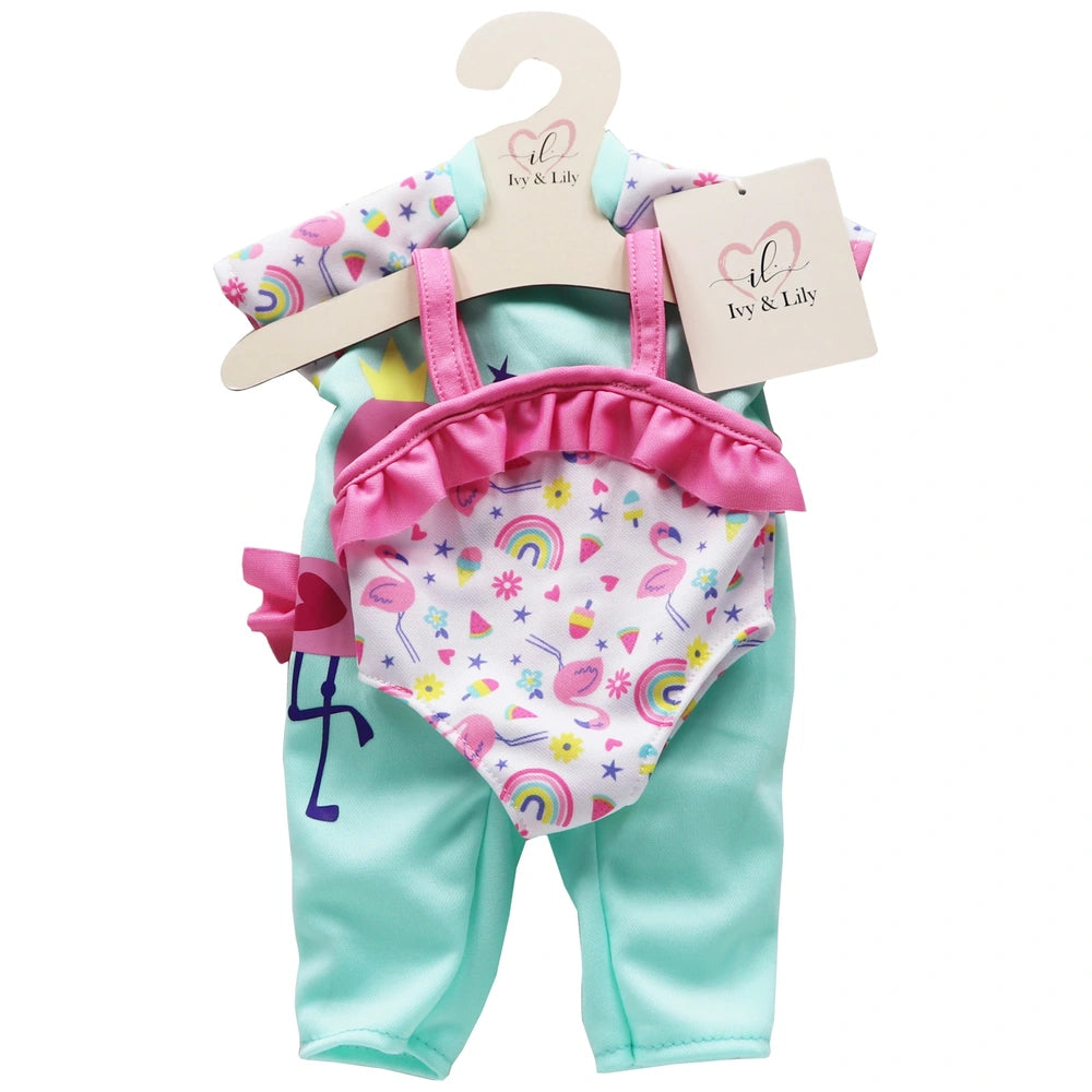 Ivy & Lily Baby Doll Flamingo Swimsuit Outfit 2 Pack