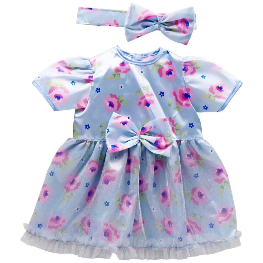 Ivy & Lily Baby Doll Party Dress And Headband Blue