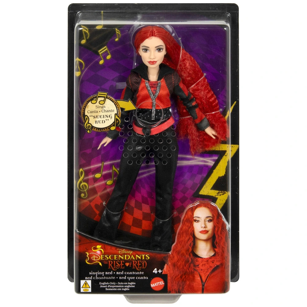 Disney Descendants 4 The Rise Of Red Doll Singing Red 28Cm