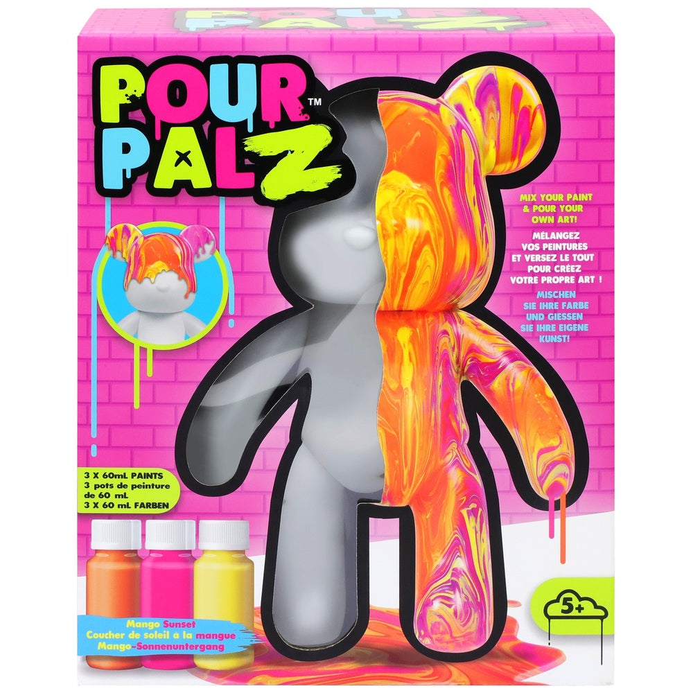 Pour Palz Paint Marble Bear Mango Magic