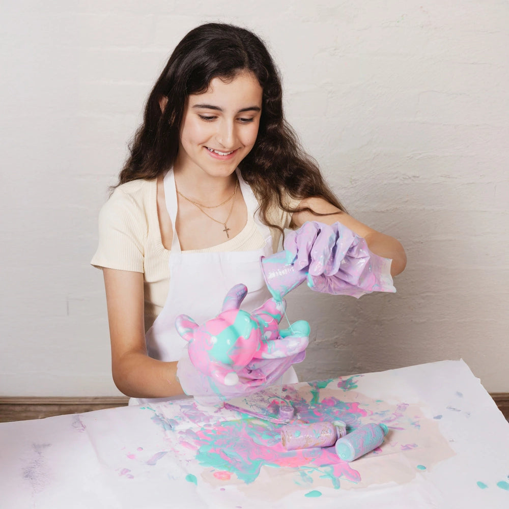 Pour Palz Paint Marble Bear Berry Blast