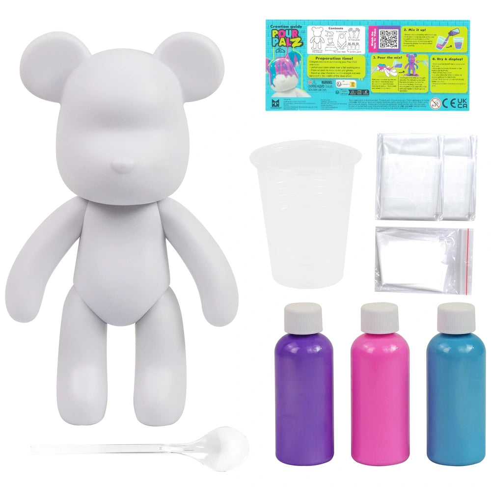 Pour Palz Paint Marble Bear Berry Blast