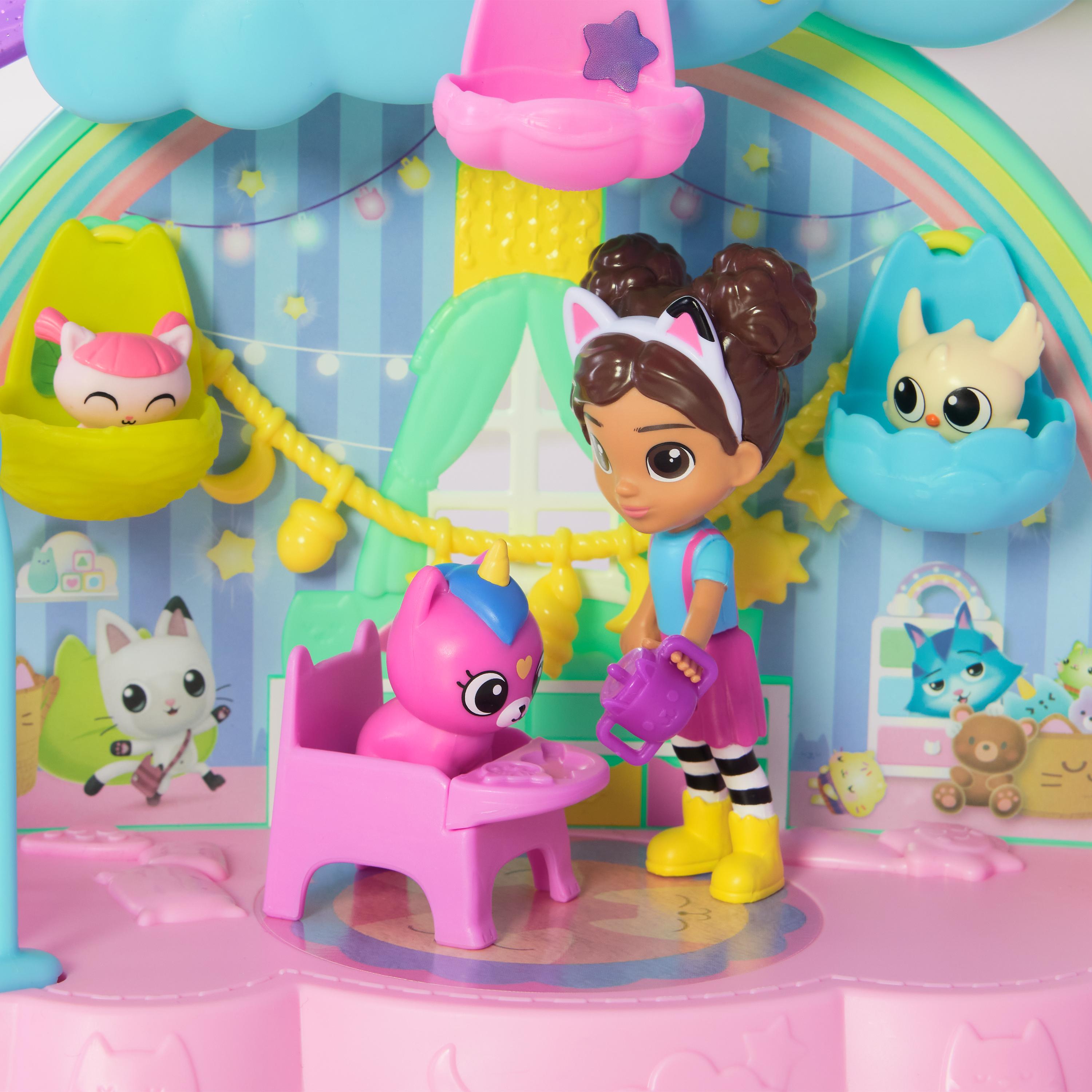 Gabby’s Dollhouse Kitty Care Ear Purrfect Playroom 17-Piece Playset